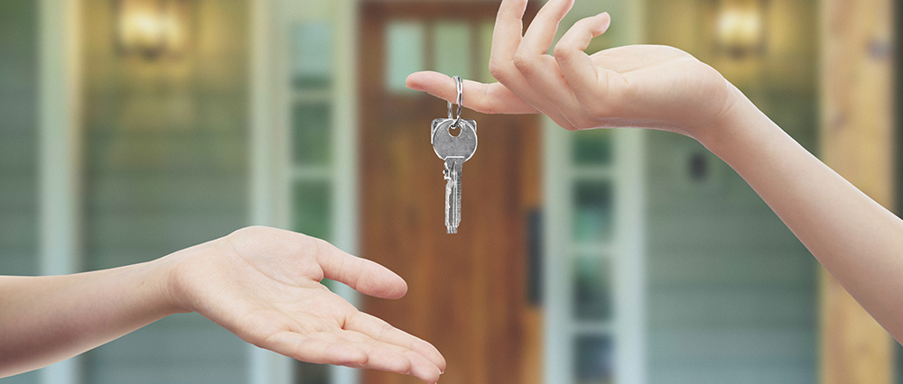 Handing over keys